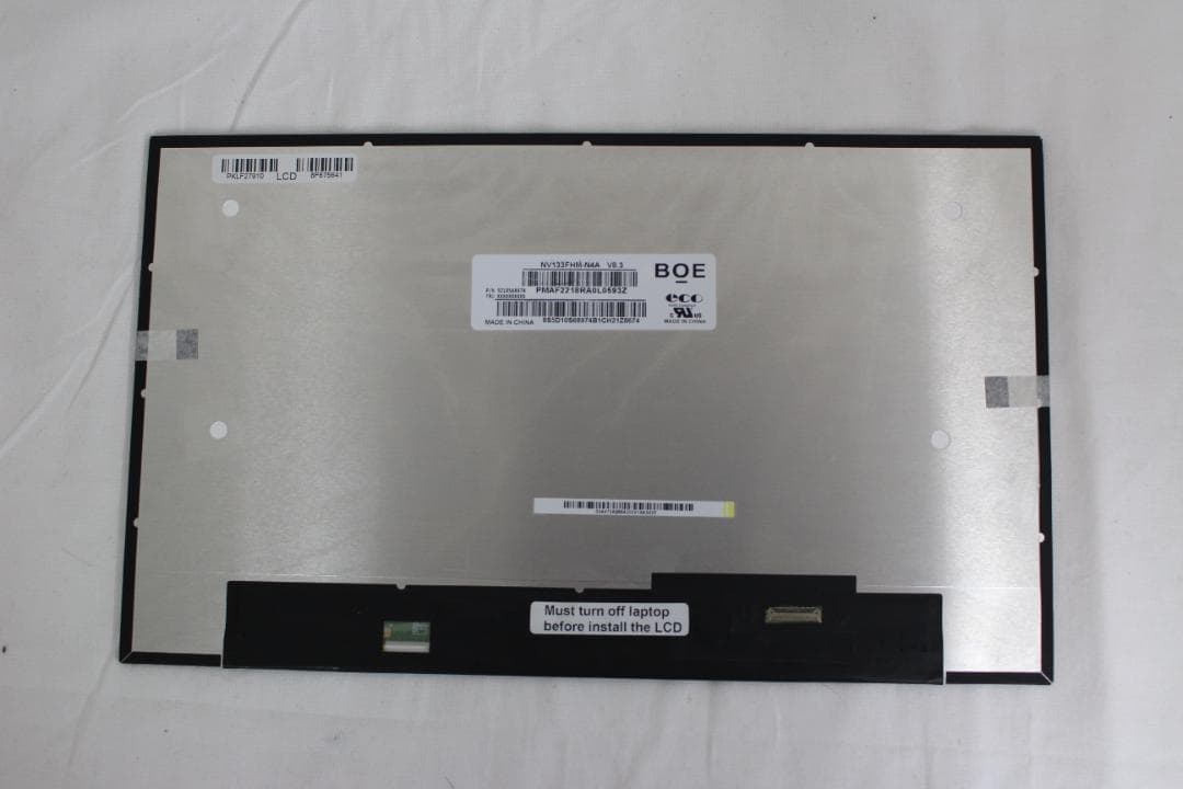 【新品・未使用】修理交換用 NV133FHM-N4A 13.3 液晶パネル ①