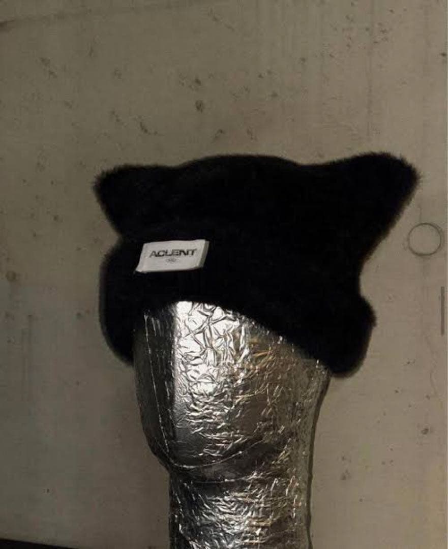 aclent イヤーフラップニットキャップ　猫耳　ニット帽