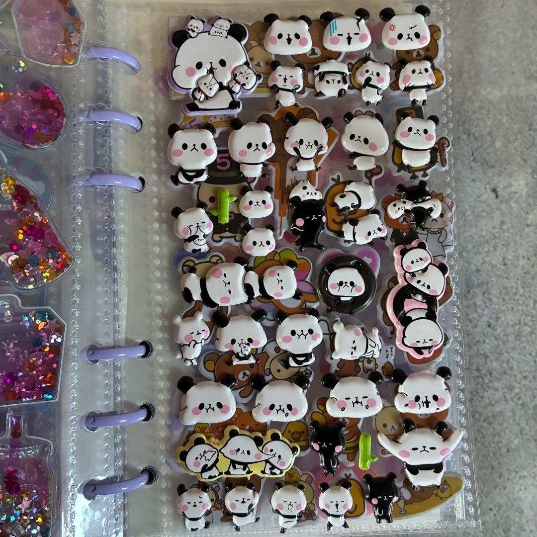 箱入り❤️プレゼントラッピング済❤️シール帳完成品A6サイズ13ページ＋レフィル５枚