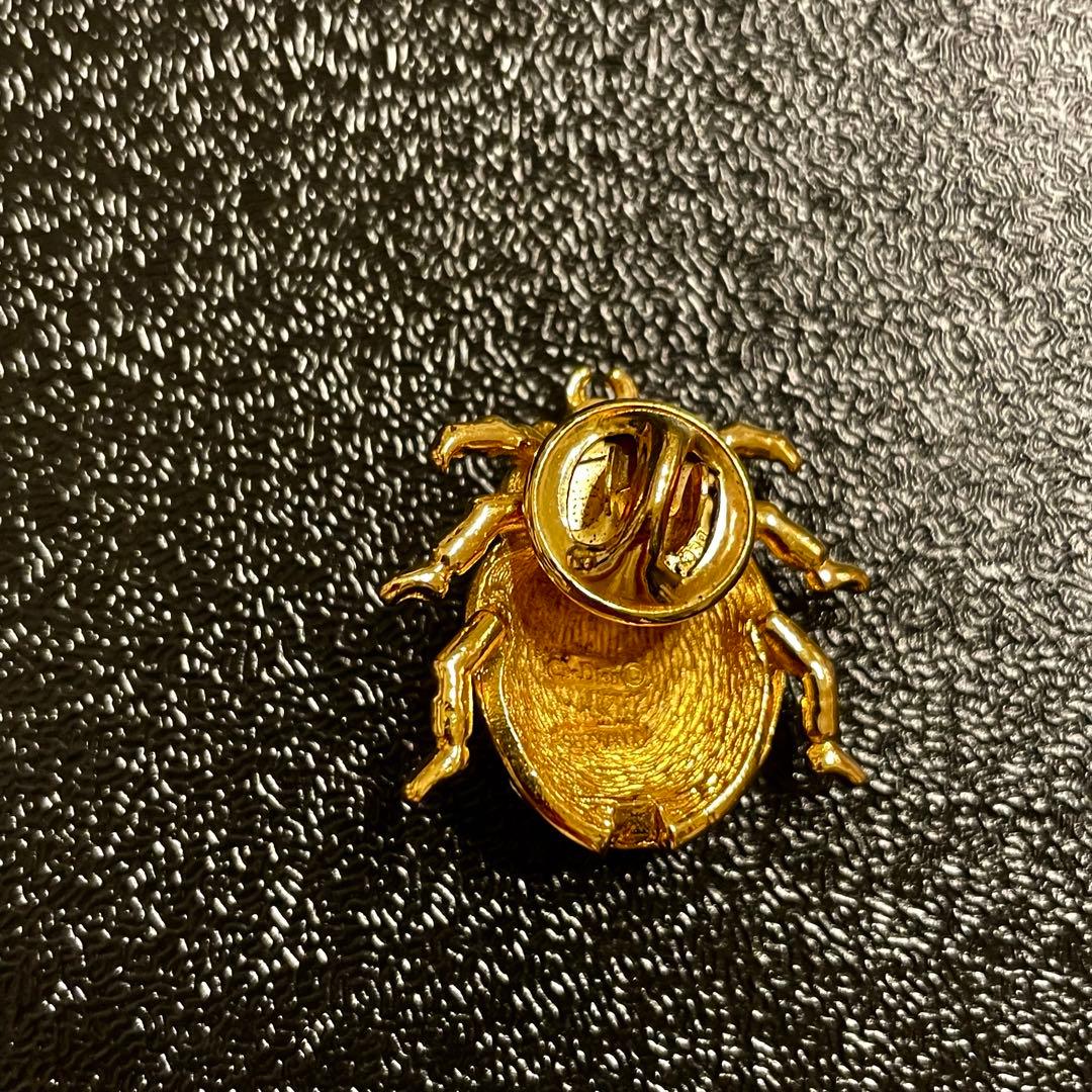 ドイツ製　Dior ディオール　てんとう虫　ブローチ　昆虫