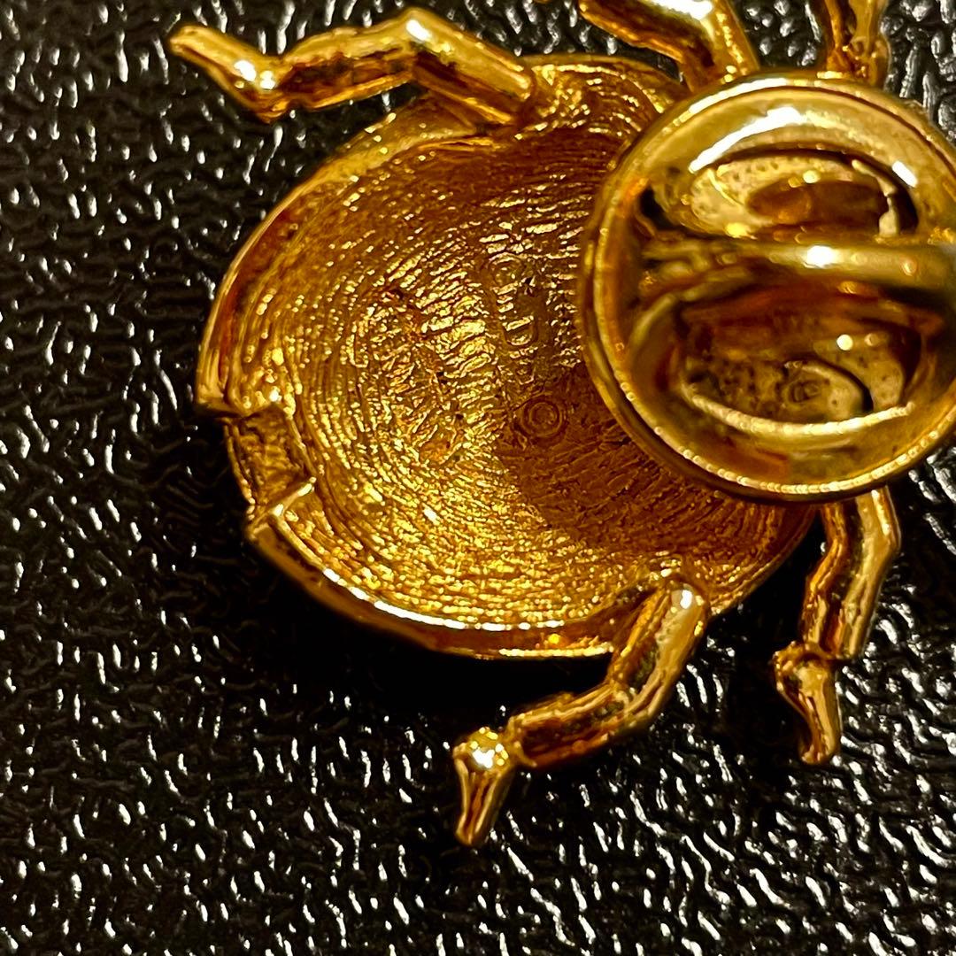 ドイツ製　Dior ディオール　てんとう虫　ブローチ　昆虫