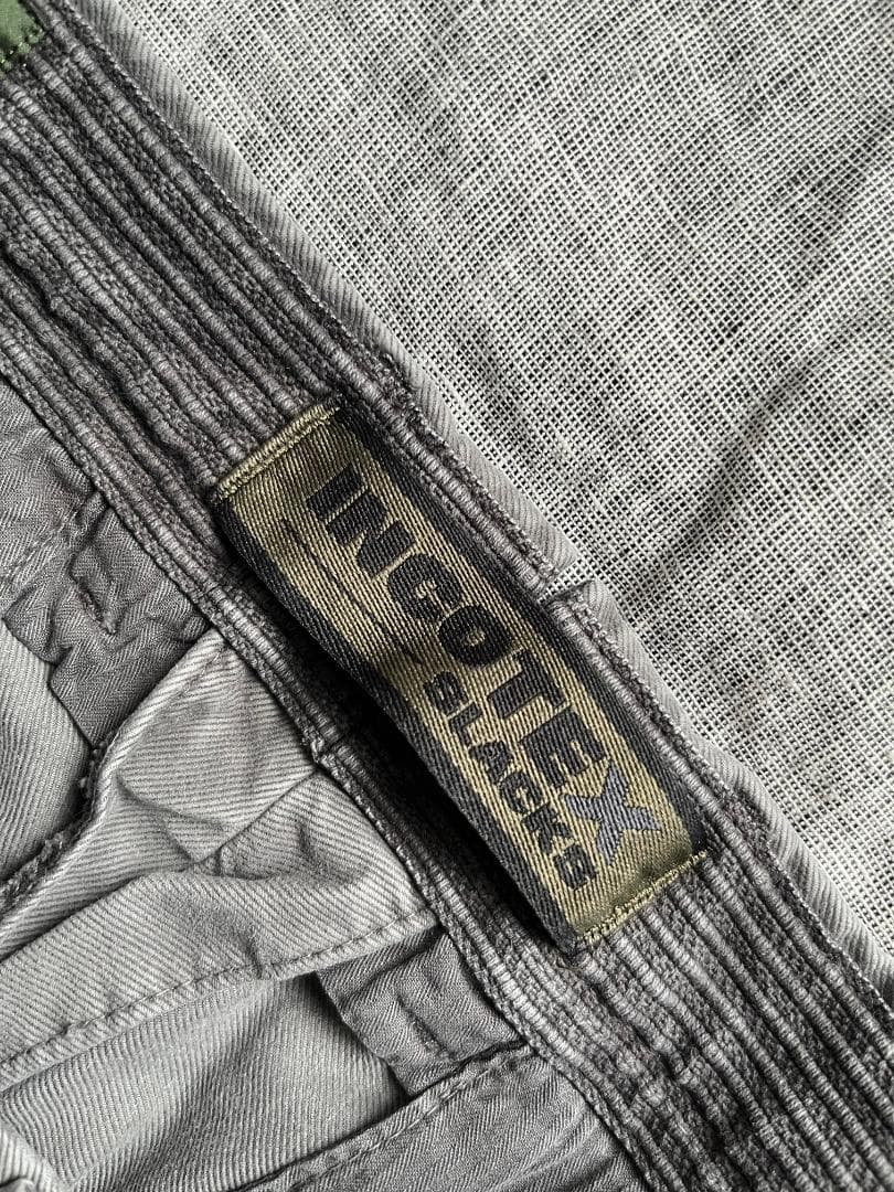 インコテックス ストレッチ コットンパンツ 後染め SLIM FIT