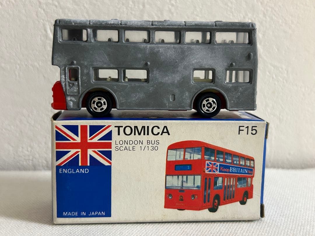トミカ 日本製 青箱 キノミ玩具特注 無塗装 F15-1 ロンドンバス