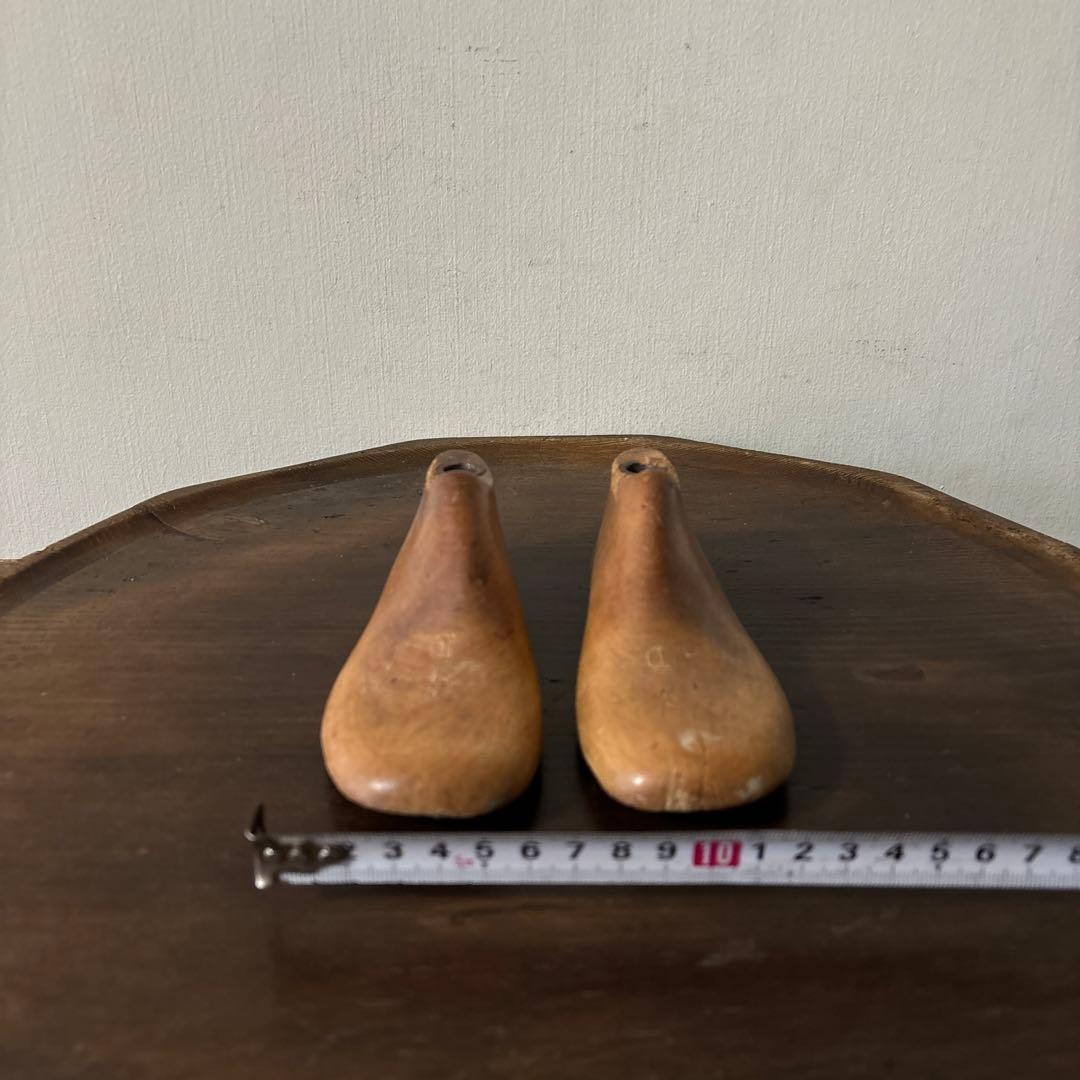 アンティーク 子供靴木型　フランス　木靴　不揃い古道具　骨董　ガーデニング　李朝