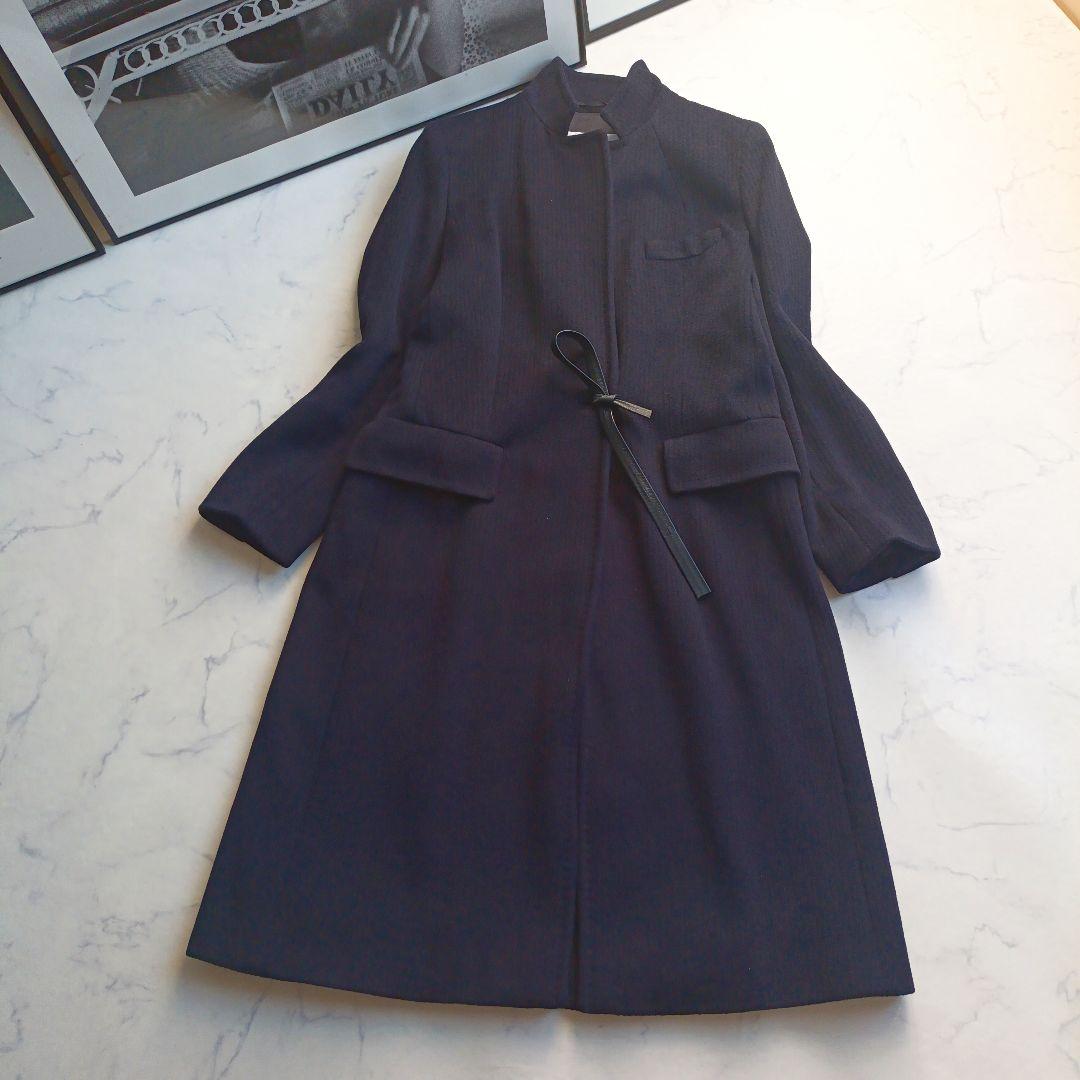 最高級 白タグ マックスマーラ アルパカ コート　ネイビー　38
