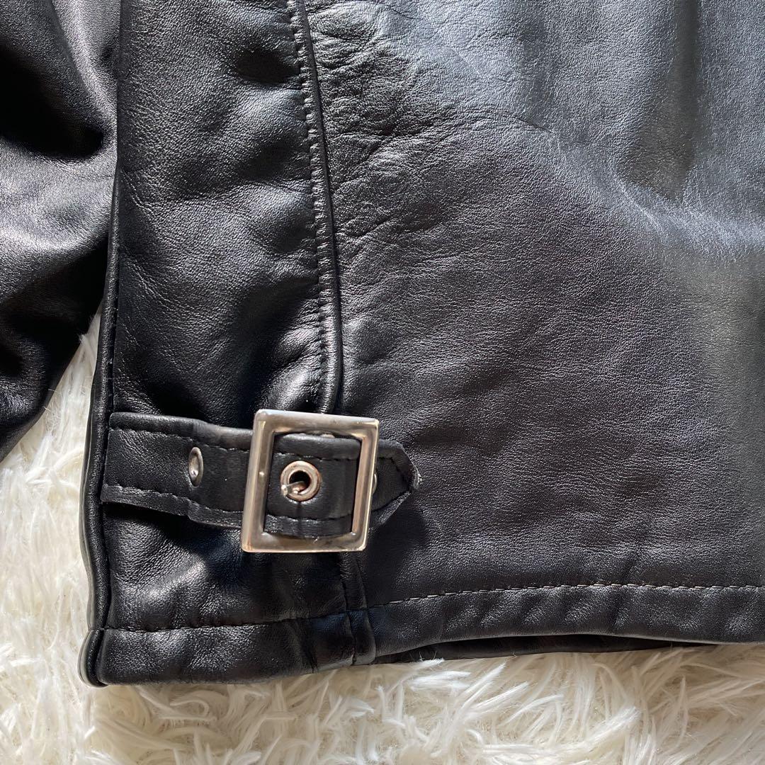 人気✨schott 641 レザージャケット　シングルライダース　38 ブラック