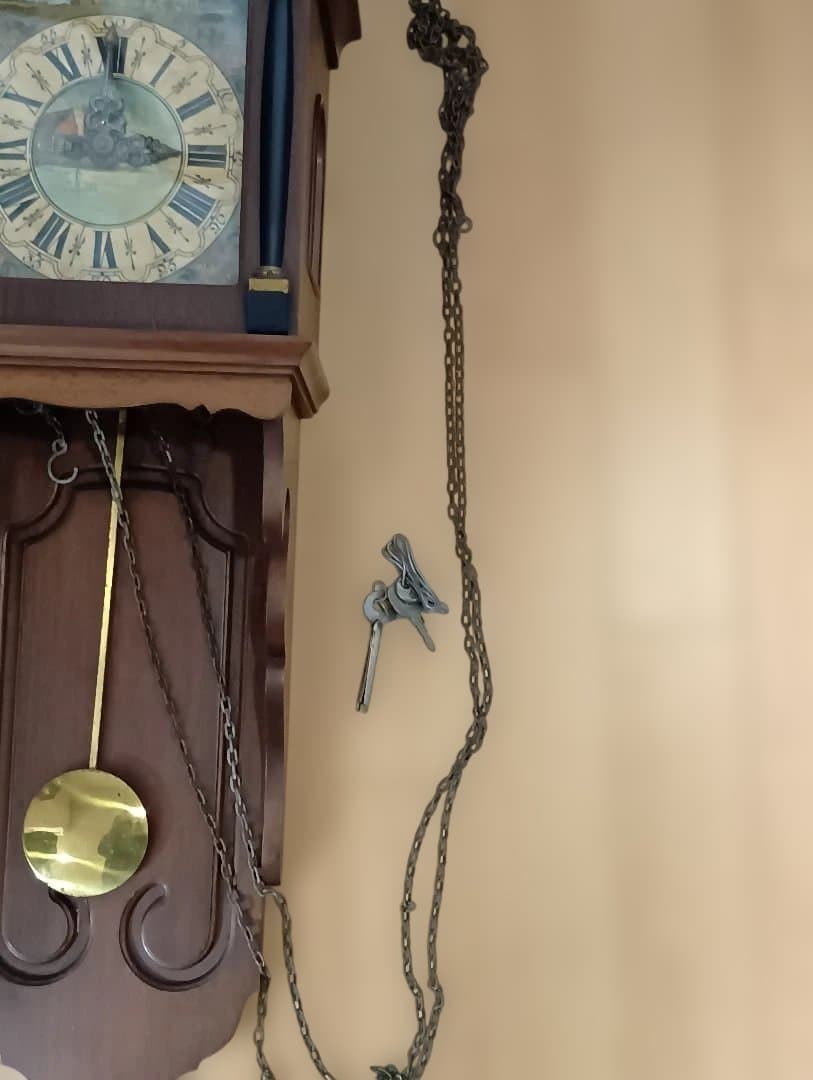 【ジャンク品】アンティーク WUBA 壁掛け 時計