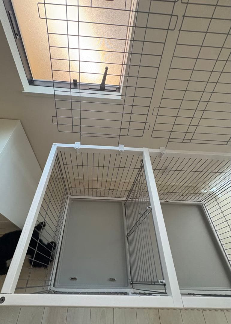 ペティオ トイレのしつけが出来る ドッグルームサークル ホワイト ワイド