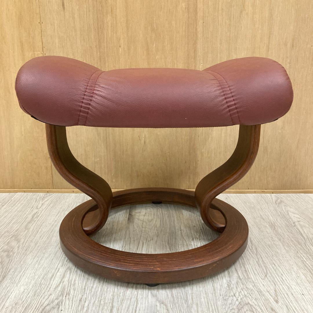 エコーネス 　オットマン フットスツール 本革 ストレスレス