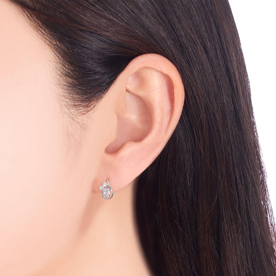 【美品】ツツミ　K18アクアマリン・サンタマリアアフリカーナ　ピアス