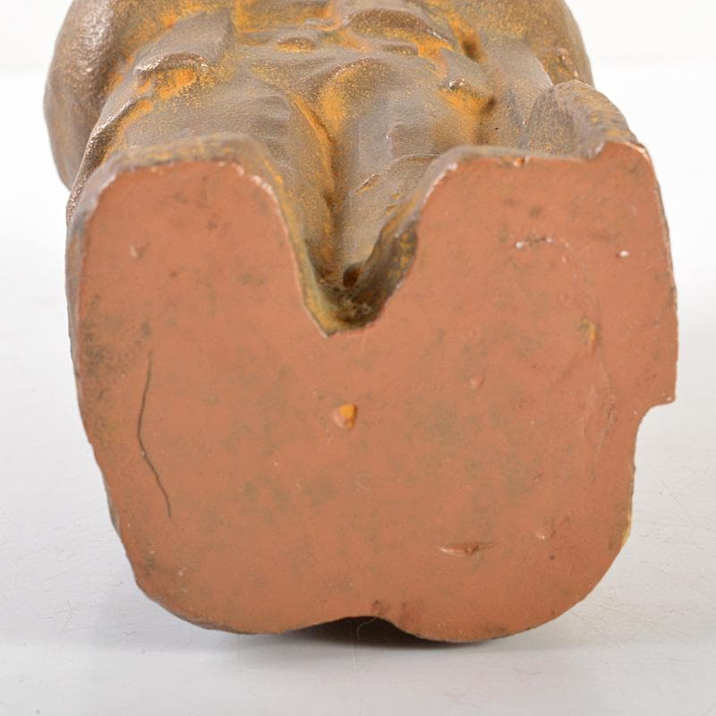 中国　鋳銅　冬晨　置物　箱付　C　6026