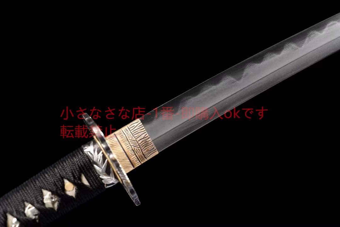 ウズ鋼焼刃武士刀『夜蒼魂』 古兵器 武具 刀装具 日本刀 模造刀 居合刀