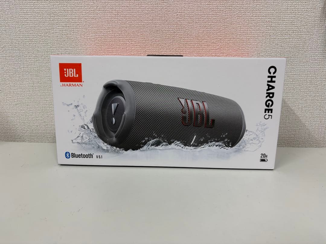 新品未開封 JBL CHARGE5 Bluetoothスピーカー グレー 灰色