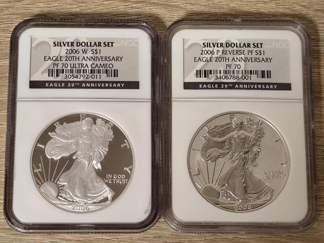 まーちゃん NGC PF70☆2006 アメリカ シルバー イーグル 銀貨