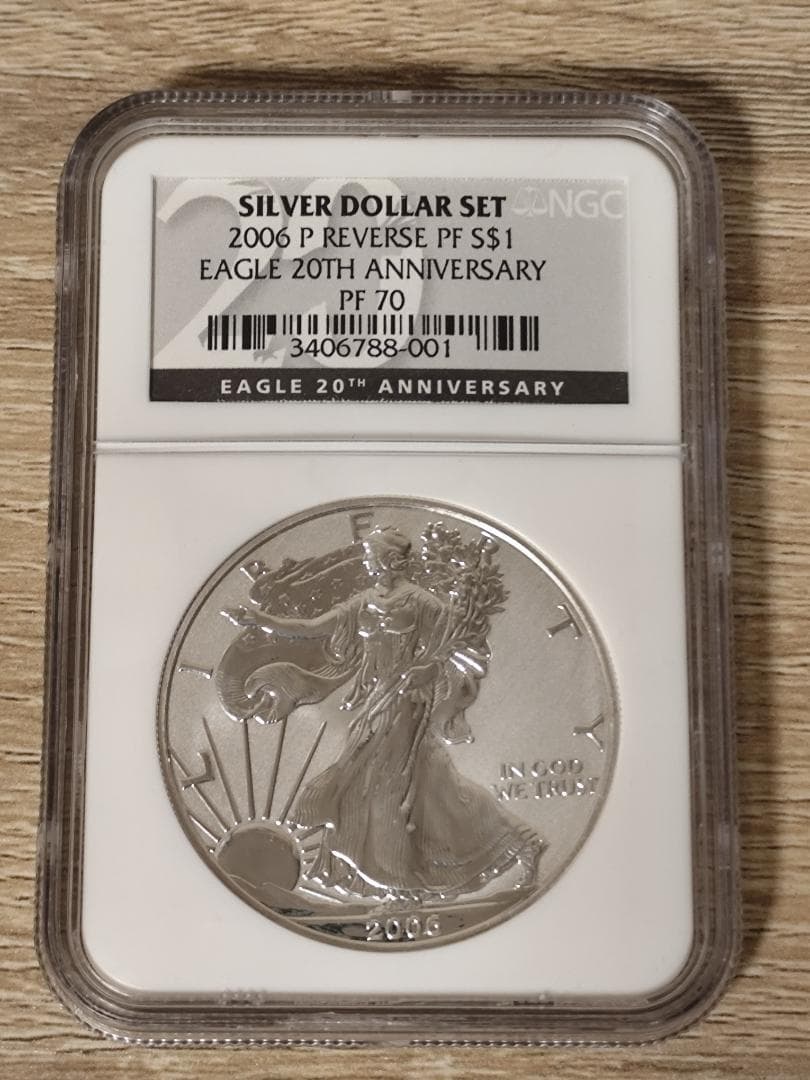 まーちゃん NGC PF70☆2006 アメリカ シルバー イーグル 銀貨