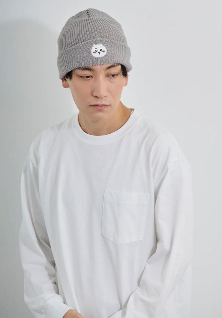 ちいかわ ニューエラ　ニット帽NEW ERA® 黒・グレー・ピンク、3色セット