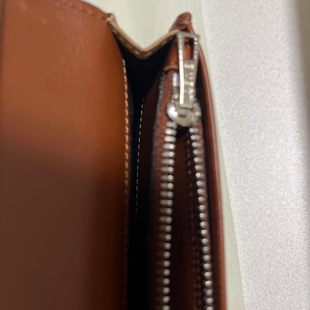 LOEWE ブラウンレザー 折り財布