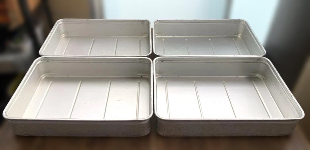 中尾アルミ キングボックス 4点 アルミ製 業務用 番重 大110 N-43-8