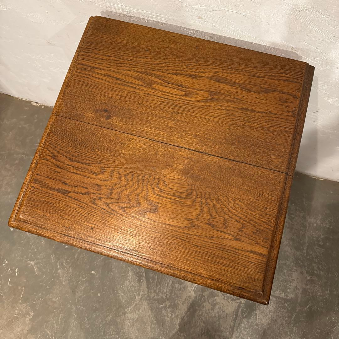 ヴィンテージ　木製サイドテーブル　3段引き出し付き