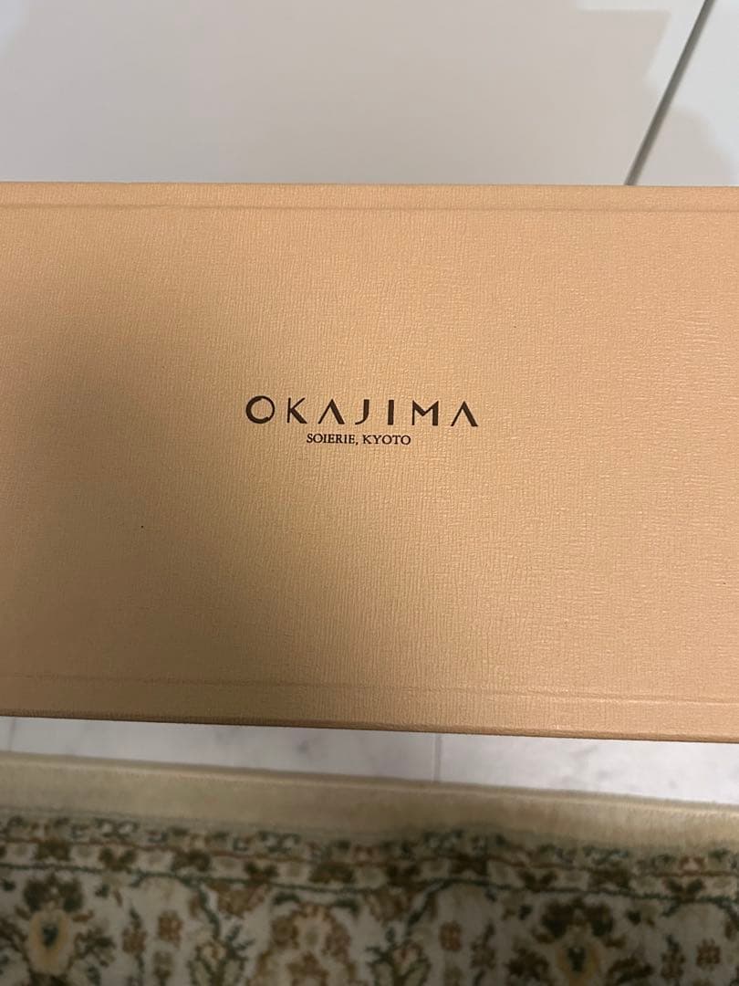 和装バッグ 美品 逸品 OKAJIMA 共箱付　象 花唐草 金彩 正絹 和装小物