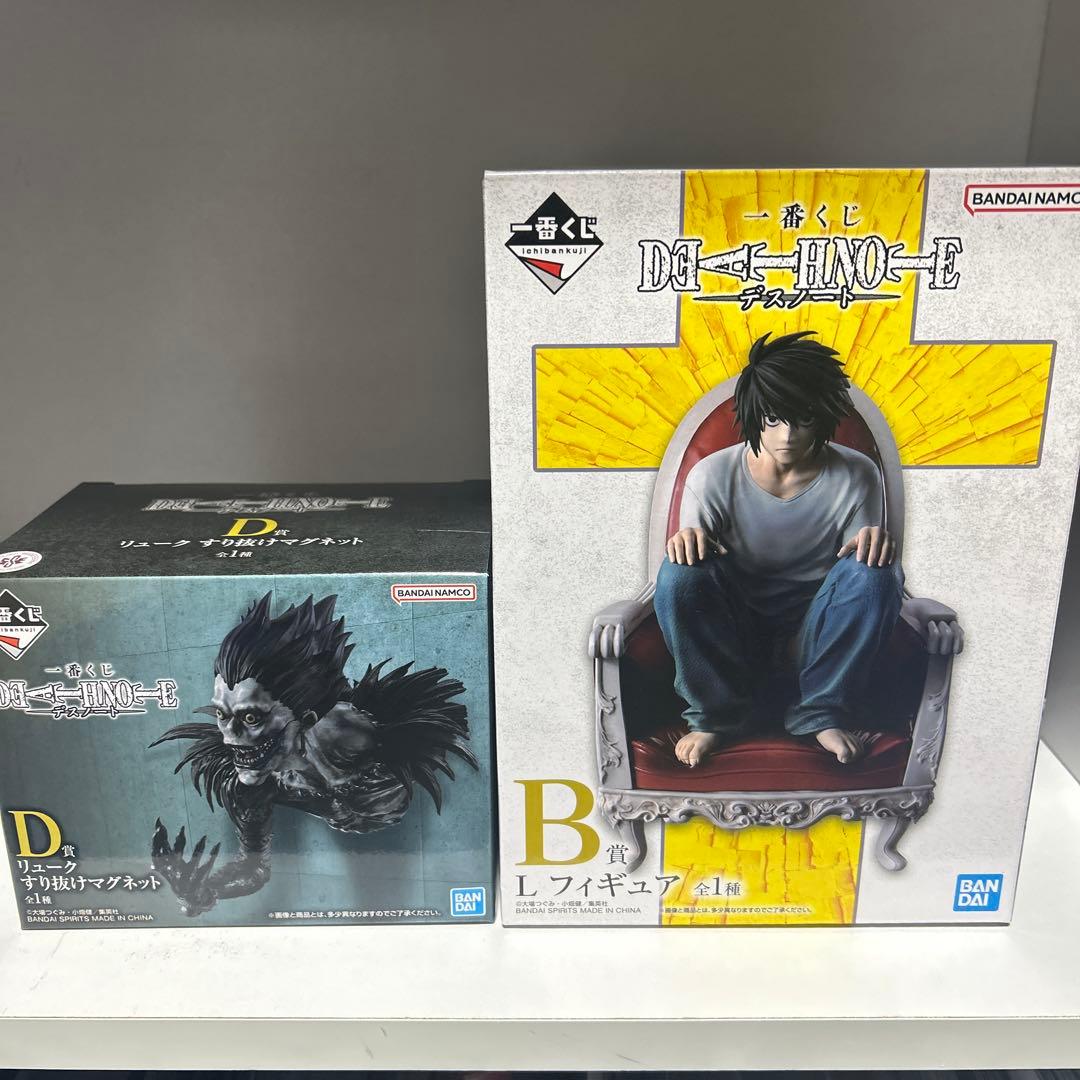 デスノート　一番くじ　B賞エルフィギュア　すり抜けマグネットリューク