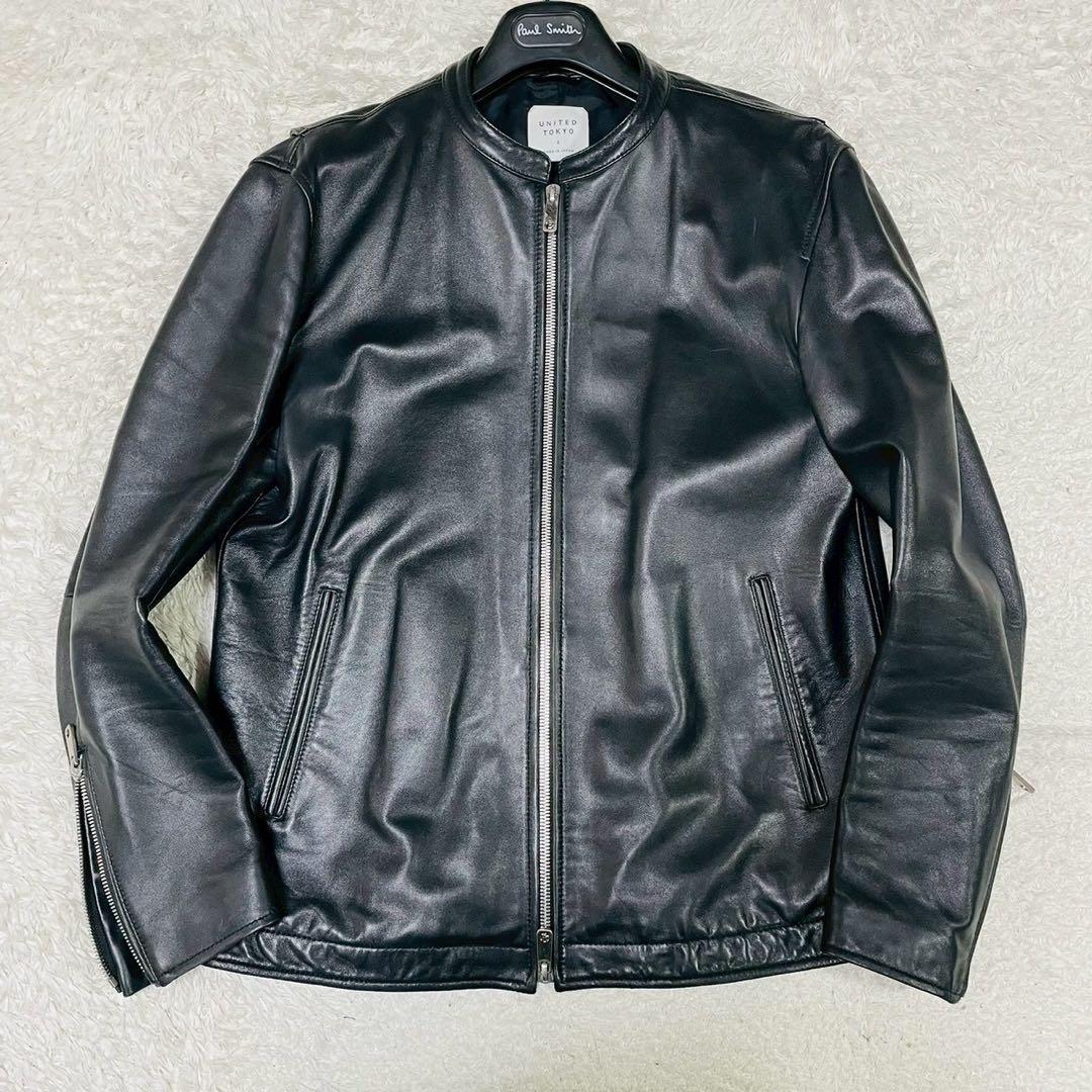 超希少XL UNITED TOKYO シングルライダースジャケット 4 ラム