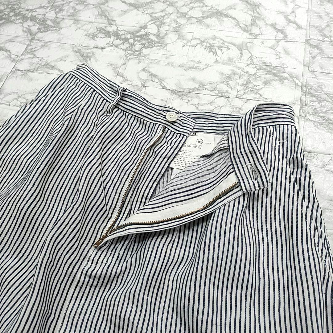 【希少】ジュンヤワタナベコムデギャルソン リネン ストライプサルエルパンツ　M