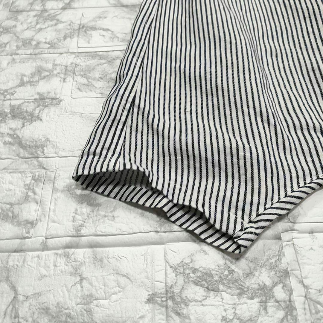 【希少】ジュンヤワタナベコムデギャルソン リネン ストライプサルエルパンツ　M