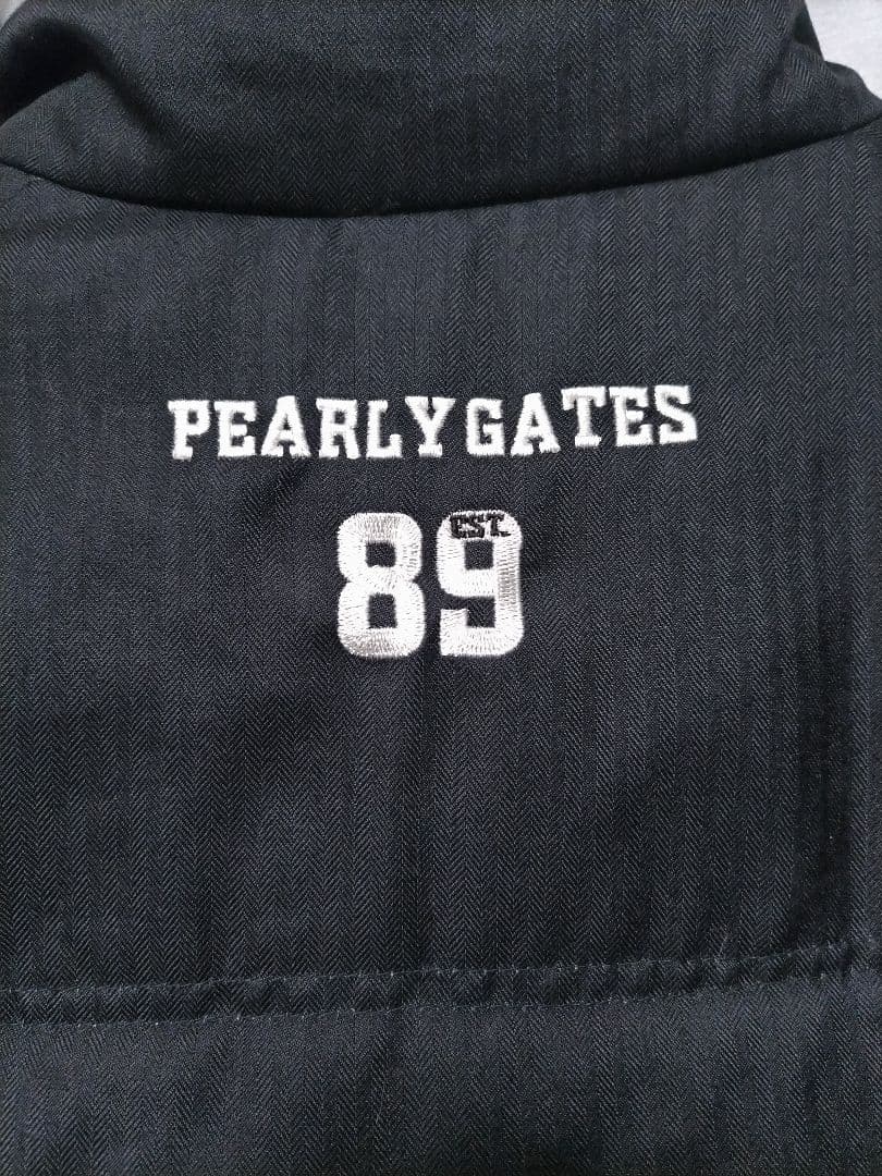 パーリーゲイツ　ダウンジャケット　黒　ヘリンボーン