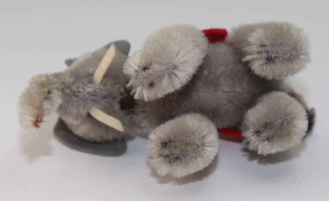 Schuco 1959年製 7325-Elefant 9cm グレーぬいぐるみ象