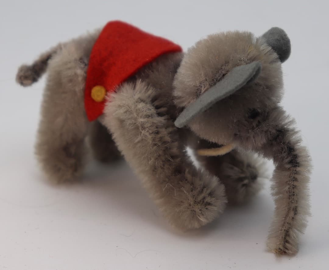 Schuco 1959年製 7325-Elefant 9cm グレーぬいぐるみ象