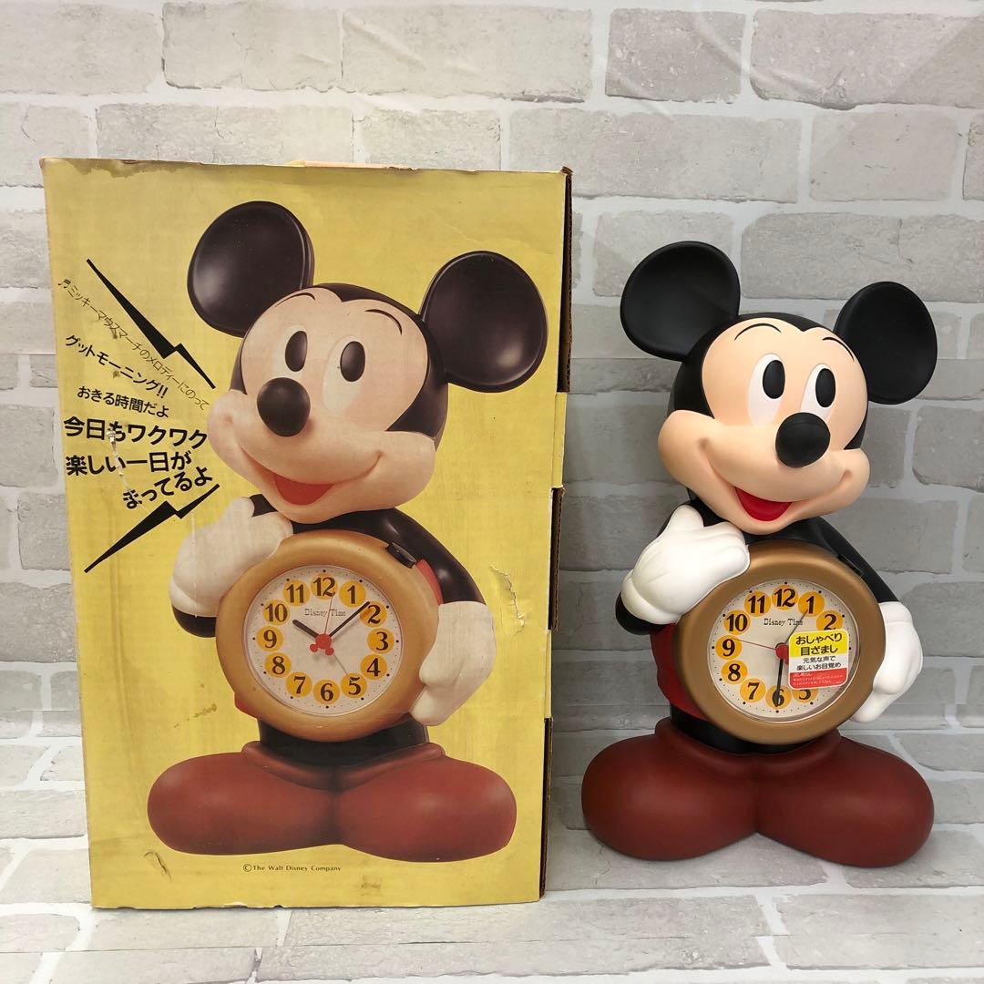F764 Disney Time ミッキー 目覚まし時計　喋る時計