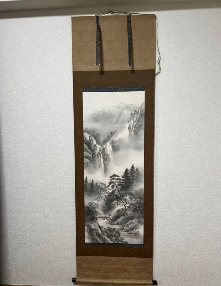 墨山水　青治　掛け軸