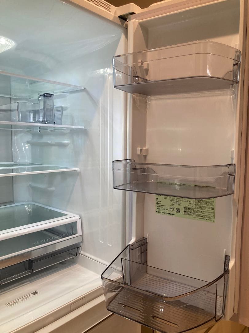 東芝 冷蔵庫 ベジータGR-V510FZS 507L フロストホワイト　送料込