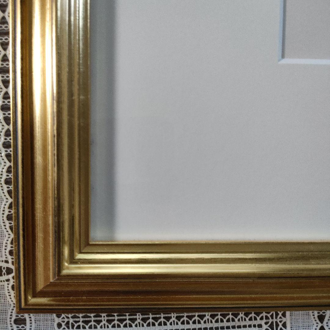 ベルナールビュッフェ　リトグラフ『レベッシュ公園』1968年製作、ウコン布＆共箱