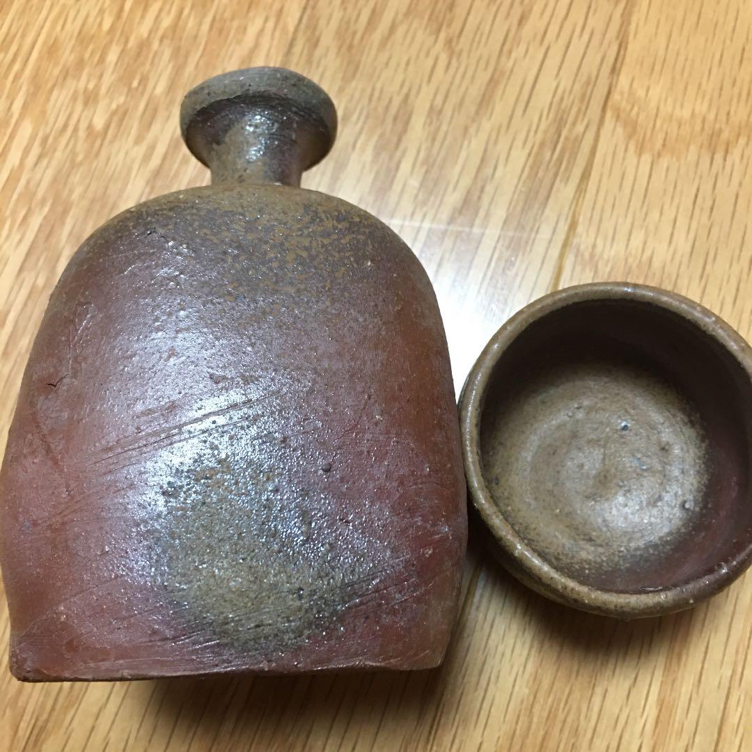 備前焼　徳利とぐい呑セット　末石泰節