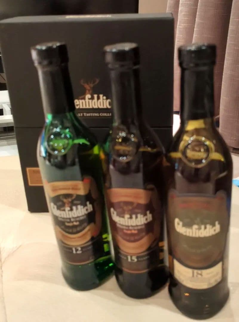 Glenfiddich シングルモルトウイスキー12年15年18年 3本セット