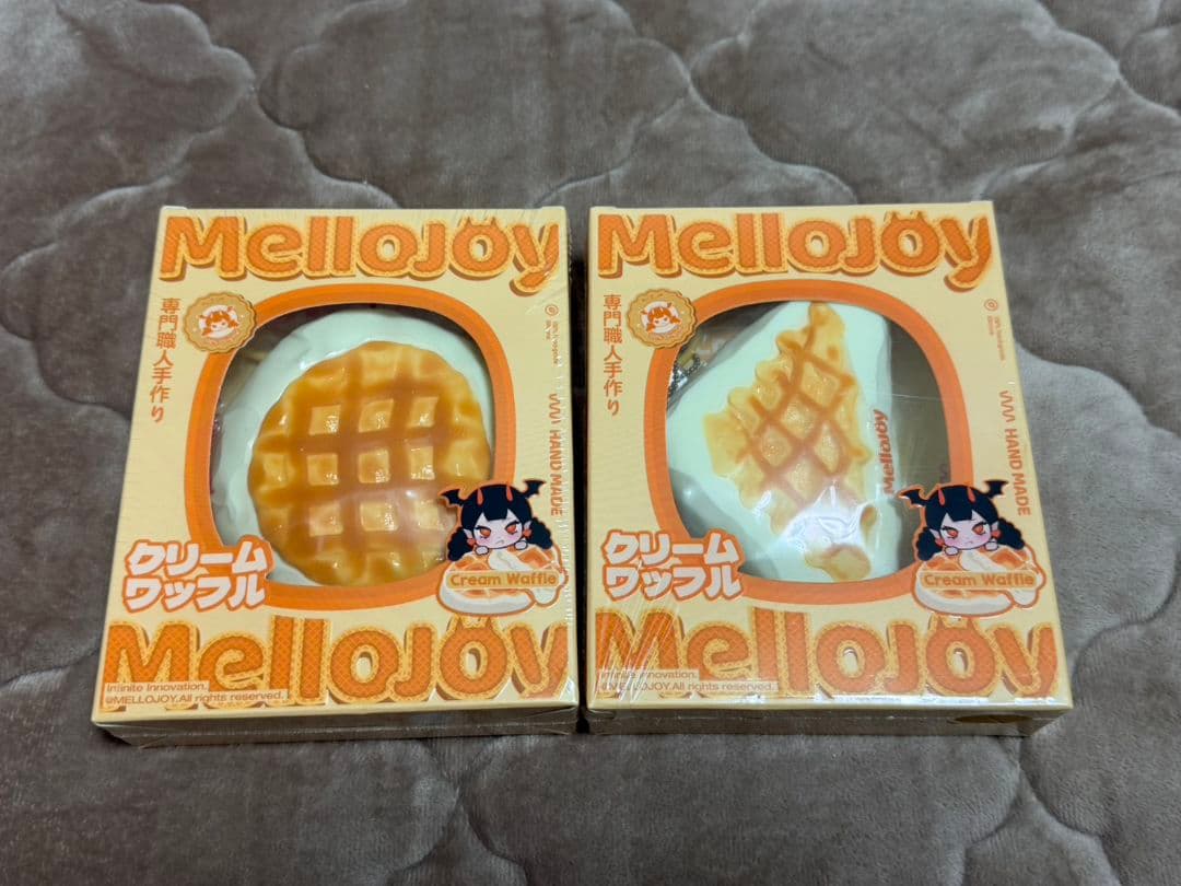 Mellojoy スクイーズ クリームワッフル さんかく 丸 2個セット