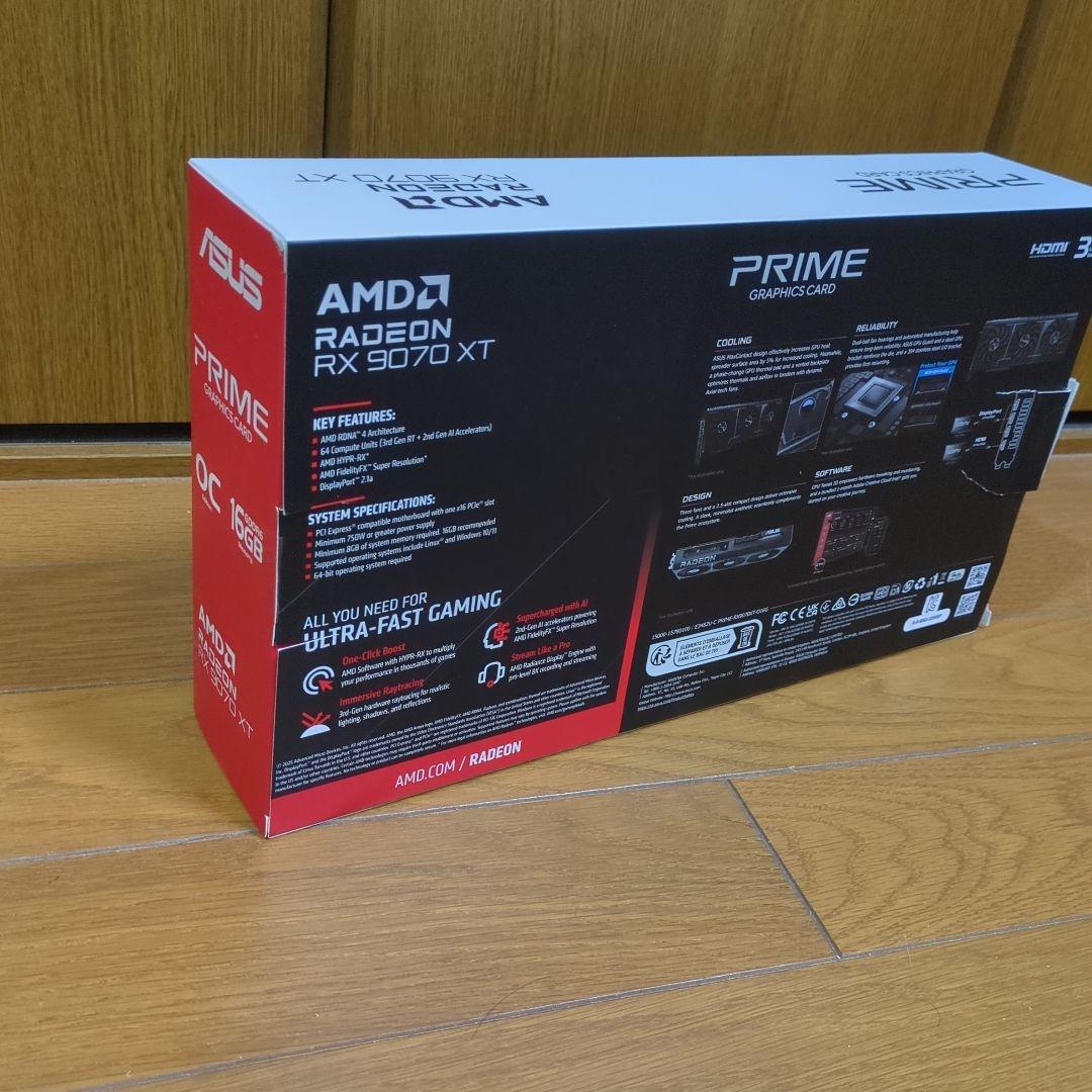 グラフィックボード・グラボ・ビデオカード ASUS AMD Radeon RX 9070 XT OC 16GB