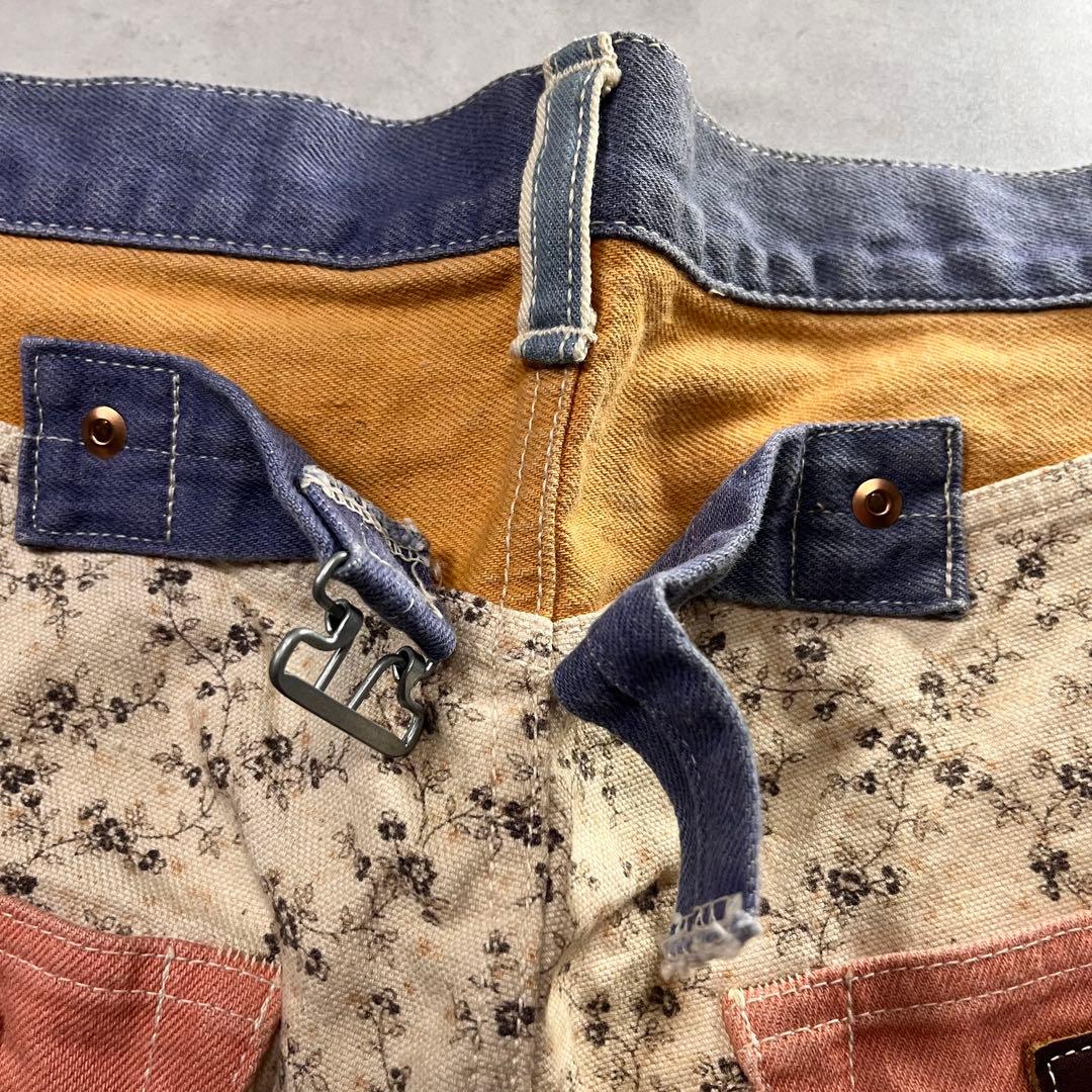 KAPITAL 花柄 サルエル パンツ デニム キャピタル 総柄