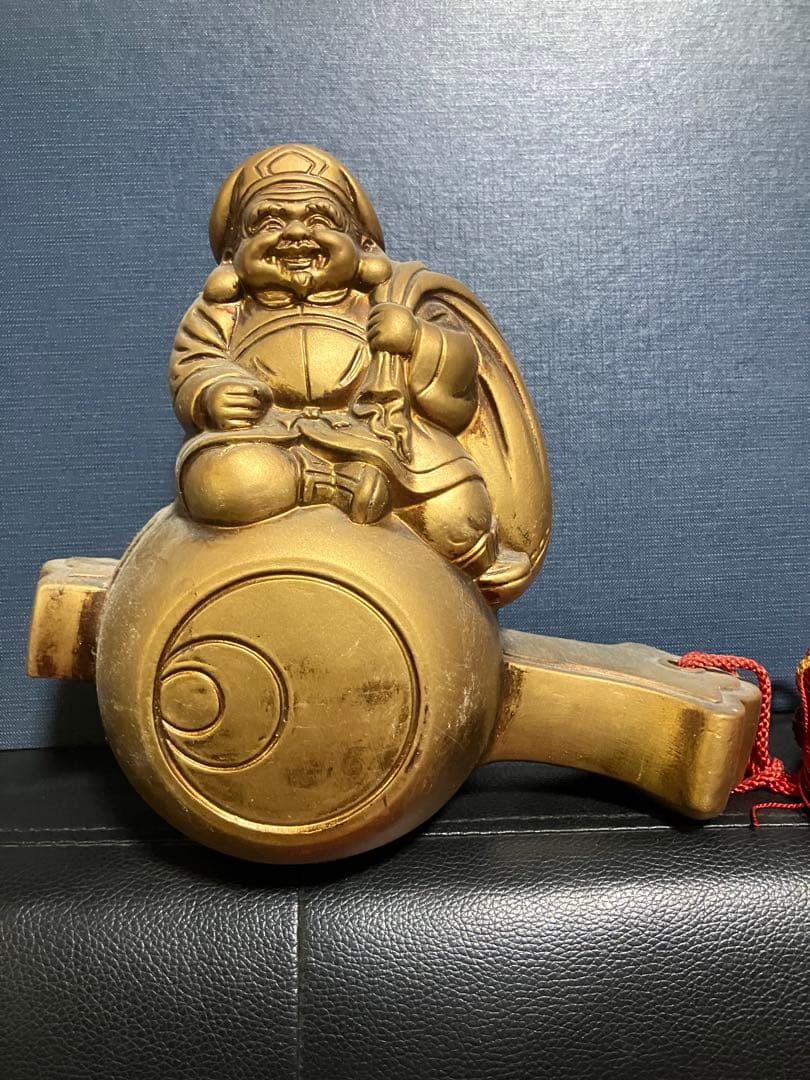 縁起物　打ち出の小槌に乗った大黒天　金運アップ　運気上昇　商売繁盛　憑き物　呪物