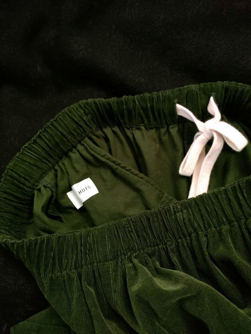 Huis 遠州織物　511ミジンコール天　サルエルバルーンパンツ