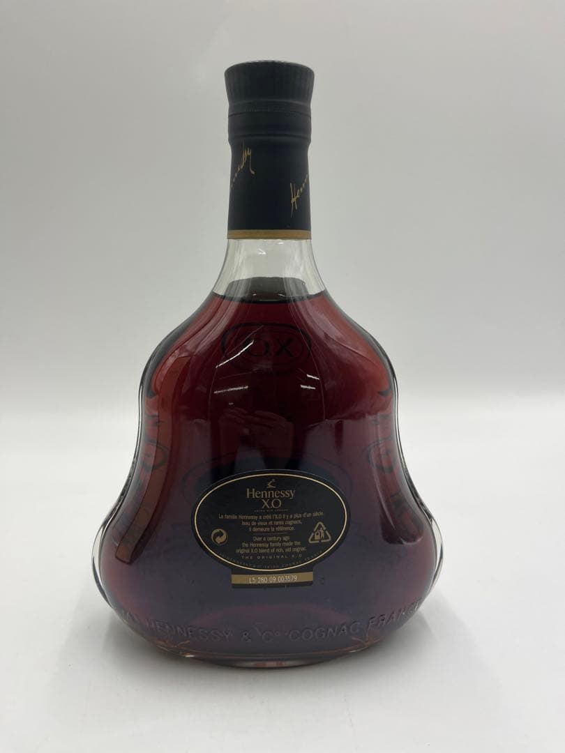 ヘネシー HENNESSY XO 黒キャップ 700ml クリアボトル