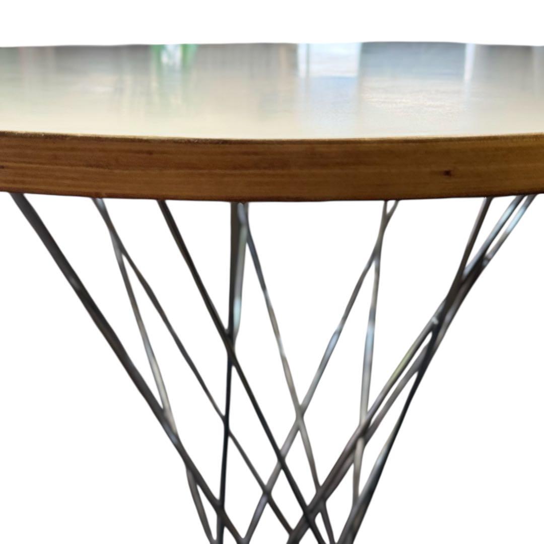 HR857 イサムノグチ サイクロンテーブル 80cm 丸テーブル 白 ウッド