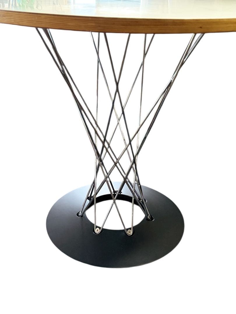 HR857 イサムノグチ サイクロンテーブル 80cm 丸テーブル 白 ウッド