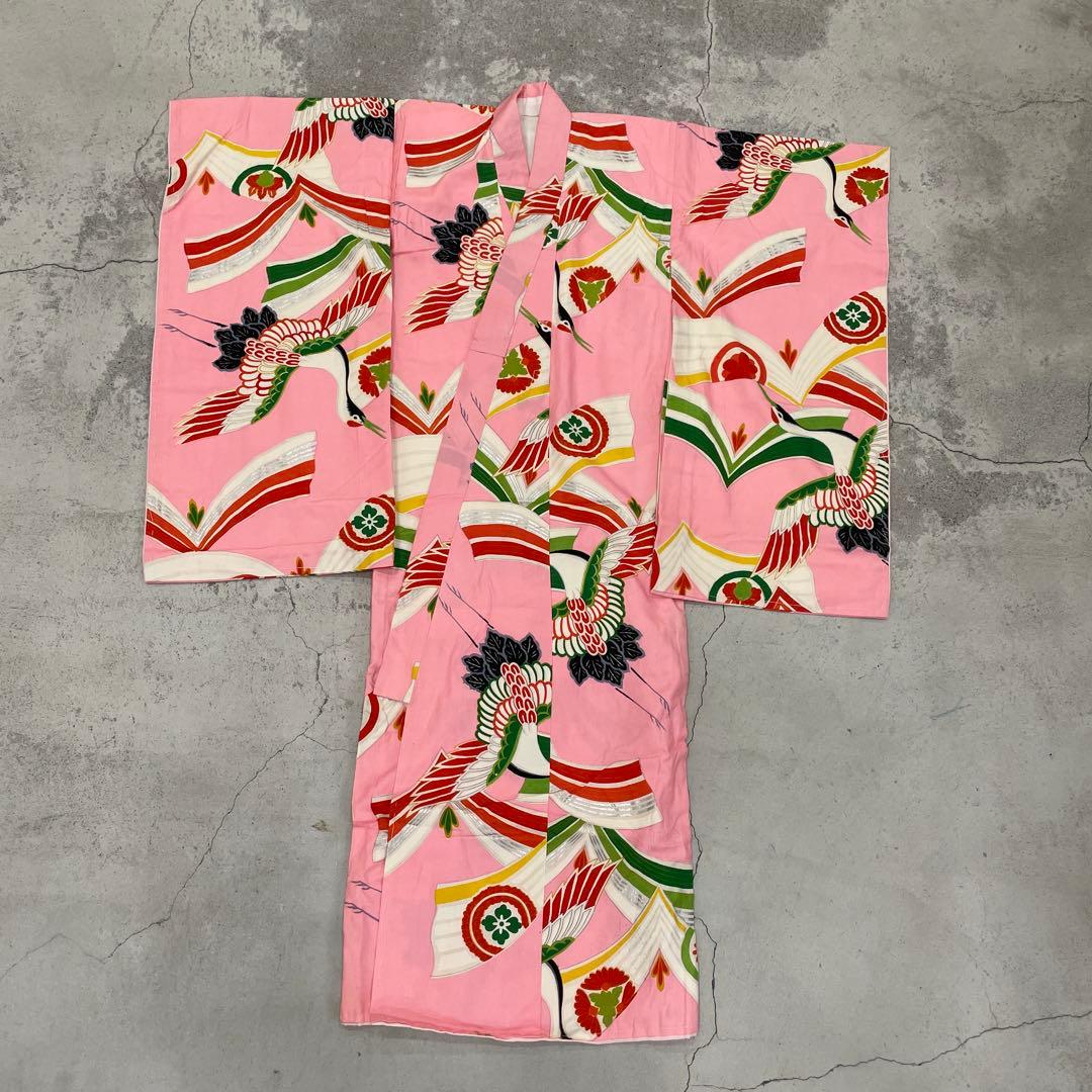 七五三　3歳着物 アンティーク着物【K3-20】