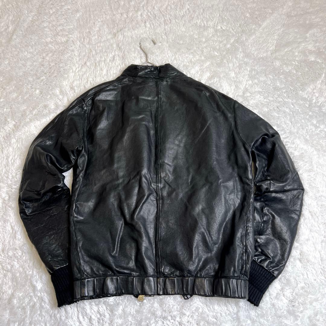 美品✨GIORGIO BRATO ジョルジオブラット ラムレザー ジャケット 黒