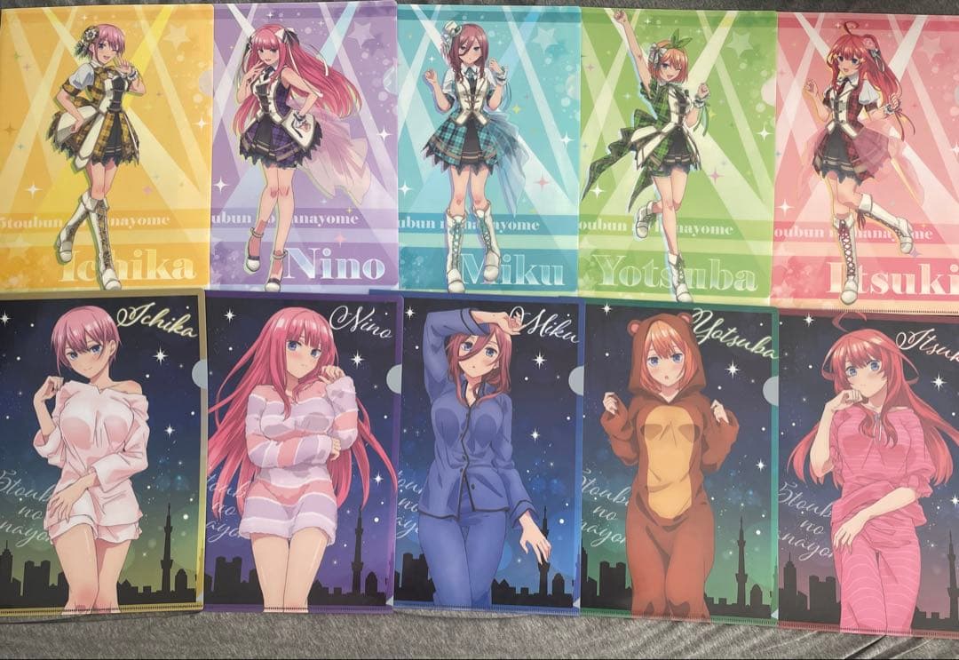 五等分の花嫁 クリアファイル コンプリートセット