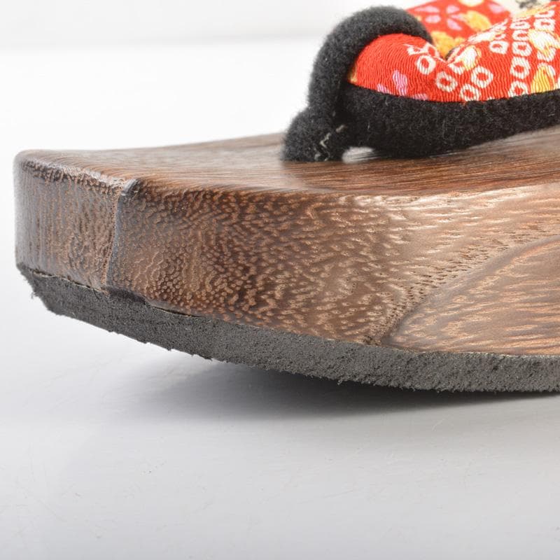 和装小物　焼桐下駄　女性用　小紋柄鼻緒　60足まとめて　M　6254A