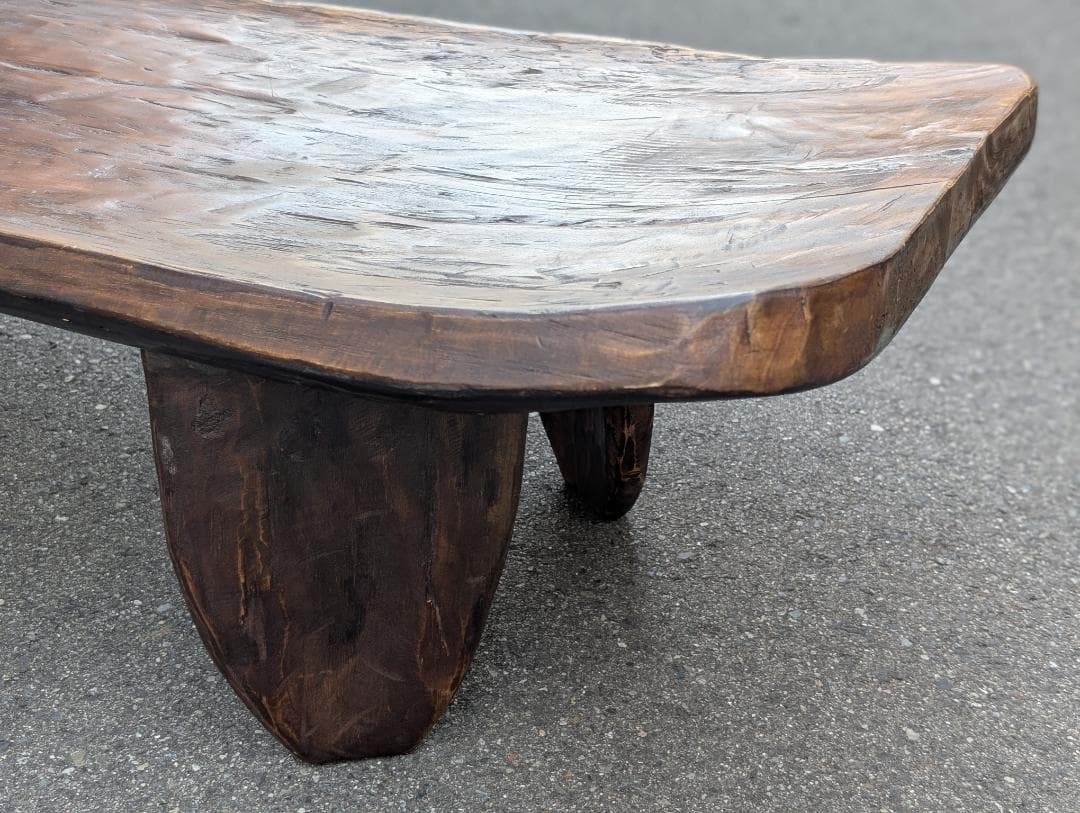 希少☆アフリカンヴィンテージ／木製ベンチ・ベッド／セヌフォ族